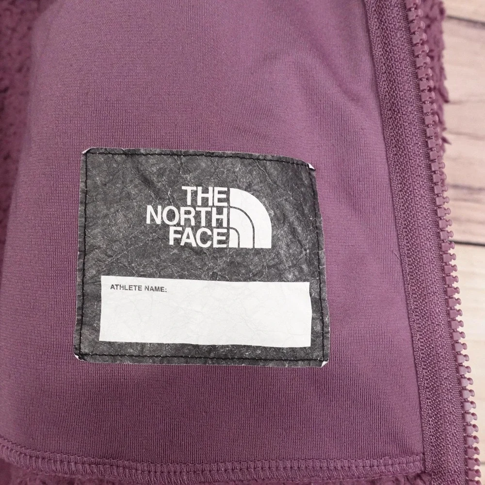 North Face Jacket Girls Large 14/16 Purple Fleece Full Zip Longline Sherpa Cozy